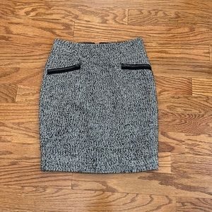 Black and white Tweed Skirt